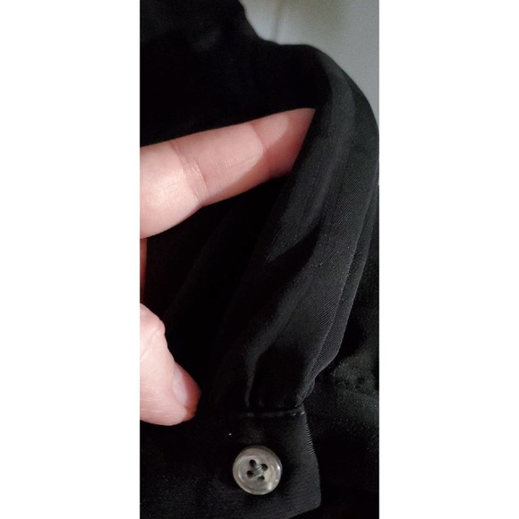 NWT Ann Taylor LOFT black sheer blouse - Picture 3 of 6